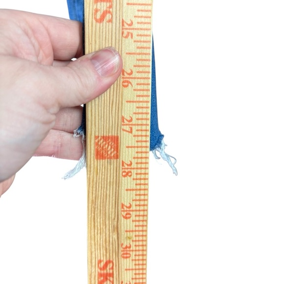 EUC Madewell Women’s High-rise Demi-Boot Distressed Crop Jeans – Sz 26 - Picture 7 of 16